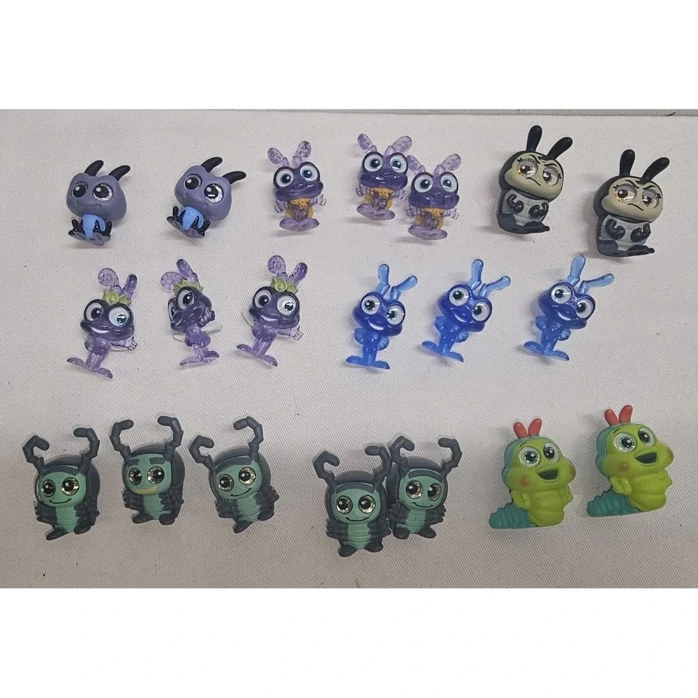 Huge Disney Doorables A Bug's Life Figure Lot 20pc Translucent Glitter Variants